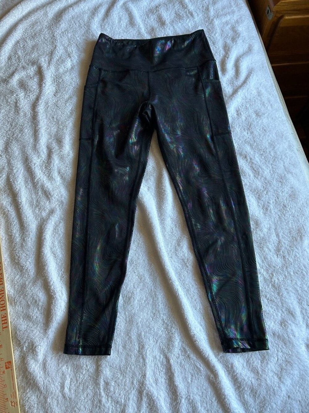Love Her Holographic Black Large NWOT